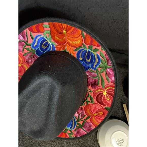 Vintage Floral Embroidered Western Cowboy Hat Mexican main image 10